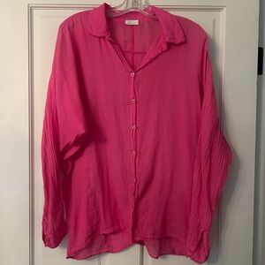 AG Adriano Goldschmied Pink Blouse
